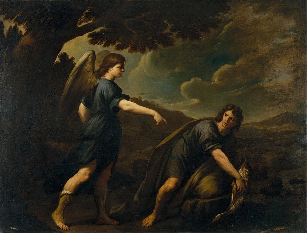 Tobia e il pesce - Museo Nazionale d'Arte della Catalogna, Barcellona